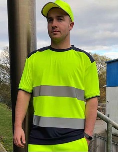 Y-HVJ400-Hi-Vis Two-Tone T-Shirt 2
